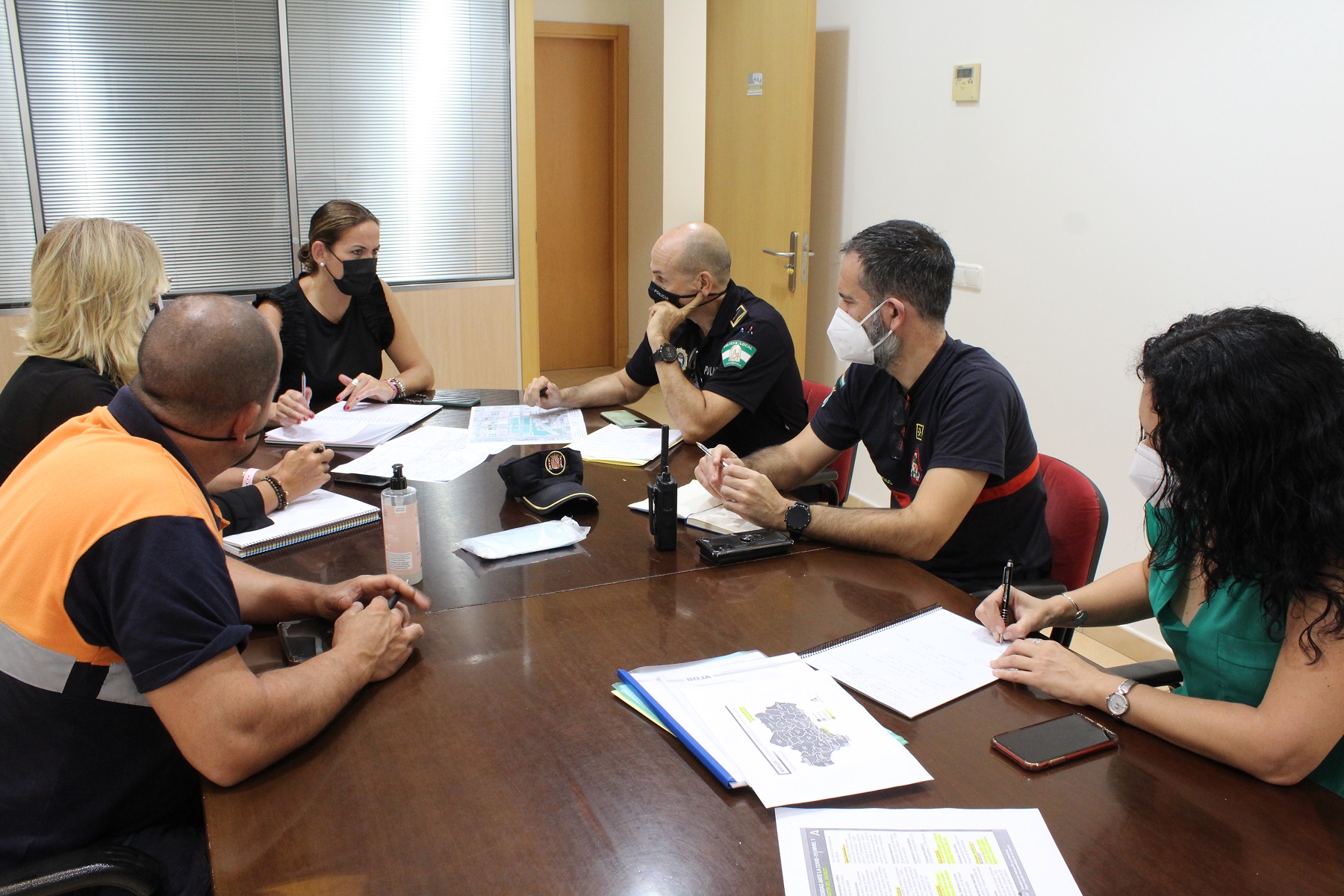 Reunión del jefe de la policía de Fuengirola